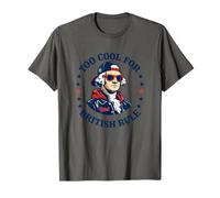 Too Cool for British Rule George Washington Patriot T-Shirt