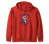 Too Cool for British Rule George Washington Patriot Zip Hoodie