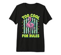 Too Cool for Rules Flamingo Sunglasses Backpack Premium T-Shirt