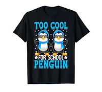 Too Cool for School Penguin Cute Cartoon T-Shirt