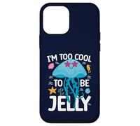 Too Cool to Be Jelly Funny Cute Ocean Animal Case for iPhone 12 mini