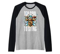Too Cool to Sting. Bold, Unbothered. The bee gang. Raglan Baseball Tee