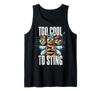 Too Cool to Sting. Bold, Unbothered. The bee gang. Tank Top