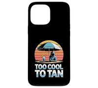 Too Cool To Tan Funny Summer Beach Shade Humor Case for iPhone 13 Pro Max