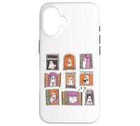 Too Cozy To Haunt Cute Ghost Windows Halloween Spooky Season Case for iPhone 16