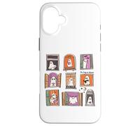 Too Cozy To Haunt Cute Ghost Windows Halloween Spooky Season Case for iPhone 16 Plus