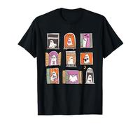 Too Cozy to Haunt Cute Ghost Windows Halloween Spooky Season T-Shirt