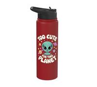 Too Cute for This Planet Stainless Steel Insulated Water Bottle