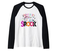 Too Cute Ghosts Shirt Kawaii Halloween Spook Heart Candy Raglan Baseball Tee