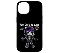 Too Cute To Care Gothic Punk Girl Aesthetic Emo Art Punk Case for iPhone 14