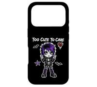 Too Cute To Care Gothic Punk Girl Aesthetic Emo Art Punk Case for iPhone 17 Pro