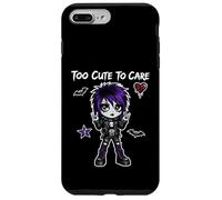 Too Cute To Care Gothic Punk Girl Aesthetic Emo Art Punk Case for iPhone 7 Plus/8 Plus