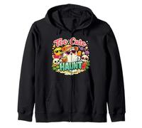 Too Cute to Haunt Summerween Ghost Beach Halloween Design Zip Hoodie