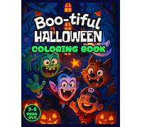 Too Cute to Spook - A Kawaii Halloween Coloring Book for Kids: 64 fun and easy coloring pages with ghosts, pumpkins, witches & more | For kids ages 3 to 8mat | Perfect Halloween activity book