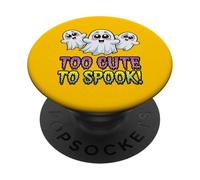 Too Cute to Spook Adorable Ghost Halloween Design PopSockets Adhesive PopGrip
