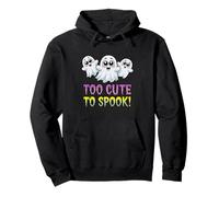 Too Cute to Spook Adorable Ghost Halloween Design Pullover Hoodie