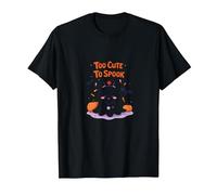 Too Cute to Spook Adorable Ghost Nurse Halloween T-Shirt, Men, Black, 4XL