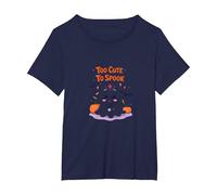 Too Cute to Spook Adorable Ghost Nurse Halloween T-Shirt, Women's Plus, Navy, 4X