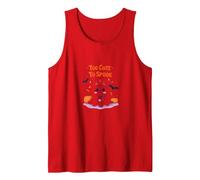 Too Cute to Spook Adorable Ghost Nurse Halloween Tank Top, Men, Red, S
