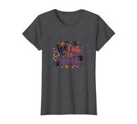Too Cute to Spook: Adorable Halloween Charm T-Shirt, Women, Dark Heather Grey, M