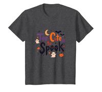 Too Cute to Spook: Adorable Halloween Fun for Kids T-Shirt, Kids, Dark Heather Grey, 4 Years