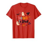 Too Cute to Spook: Adorable Halloween Fun for Kids T-Shirt, Men, Red, S