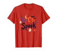 Too Cute to Spook: Adorable Halloween Fun for Kids T-Shirt, Men, Red, S