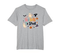 Too Cute to Spook: Adorable Halloween Fun for Kids T-Shirt, Men's Big and Tall, Heather Grey, 6X Tall