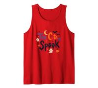 Too Cute to Spook: Adorable Halloween Fun for Kids Tank Top, Men, Red, S