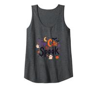 Too Cute to Spook: Adorable Halloween Fun for Kids Tank Top, Women, Dark Heather Grey, M