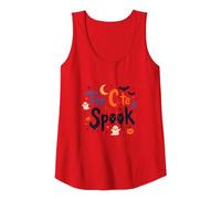 Too Cute to Spook: Adorable Halloween Fun for Kids Tank Top, Women, Red, S