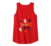 Too Cute to Spook: Adorable Halloween Fun for Kids Tank Top, Women, Red, S