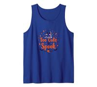 Too Cute to Spook: Adorable Halloween Ghost Tank Top, Men, Royal Blue, M