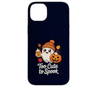 Too Cute to Spook Ghost Halloween Pumpkin Spice Latte Case for iPhone 14 Plus