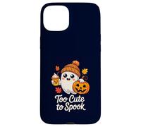 Too Cute to Spook Ghost Halloween Pumpkin Spice Latte Case for iPhone 15 Plus