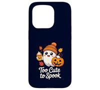 Too Cute to Spook Ghost Halloween Pumpkin Spice Latte Case for iPhone 15 Pro