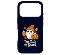 Too Cute to Spook Ghost Halloween Pumpkin Spice Latte Case for iPhone 17 Pro