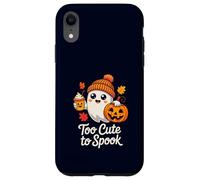 Too Cute to Spook Ghost Halloween Pumpkin Spice Latte Case for iPhone XR