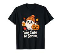 Too Cute to Spook Ghost Halloween Pumpkin Spice Latte T-Shirt