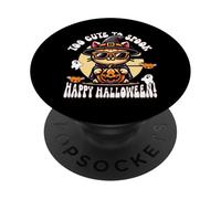 Too Cute To Spook Halloween Adorable Cat Ghost Design PopSockets Adhesive PopGrip