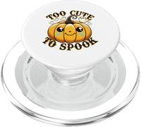 Too Cute To Spook Halloween Jack-O-Lantern Pumpkin Ghost PopSockets PopGrip for MagSafe