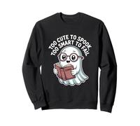 Too Cute To Spook Too Smart To Fail Cute Ghost School Sweatshirt