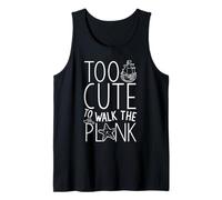 Too Cute to Walk The Plank Kids Pirate Party Tank Top