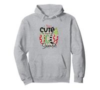 Too Cute to Wear an Ugly Christmas Sweater Funny Holiday Pullover Hoodie