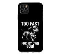 Too Fast For My Own Good - Running Vintage Dachshund Drawing Case for iPhone 11 Pro Max