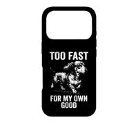 Too Fast For My Own Good - Running Vintage Dachshund Drawing Case for iPhone 17 Pro