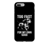 Too Fast For My Own Good - Running Vintage Dachshund Drawing Case for iPhone 7 Plus/8 Plus