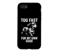 Too Fast For My Own Good - Running Vintage Dachshund Drawing Case for iPhone SE (2020) / 7/8