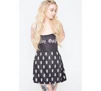 Too Fast - Mini Skater Baby Goth Black - Dress - black - M - 95% Polyester, 5% Elastane M
