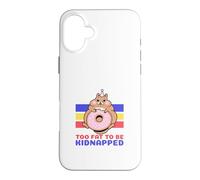 Too Fat To Be Kidnapped (Funny Hamster Graphic) Case for iPhone 16 Plus